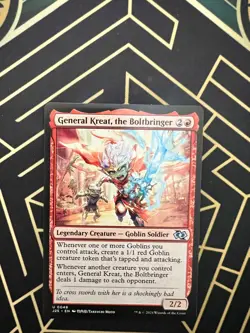 General Kreat, the Boltbringer (Anime) NM MTG Foundations Jumpstart Regular - Image 1