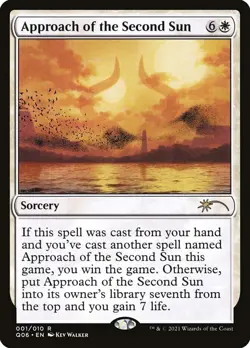 MTG Approach of the Second Sun (1/10) Pioneer Challenger Decks 2021 NM - Image 1