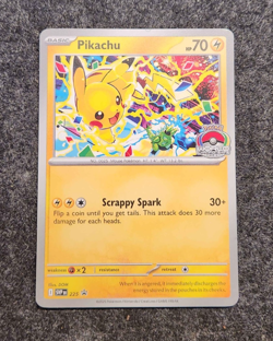 Pokemon TCG Pikachu 2025 World Championships Promo SVP225 NM - Image 1