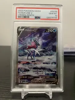 2023 Pokemon SWSH Crown Zenith Suicune V Galarian Gallery #GG38/GG70 PSA 10 - Image 1