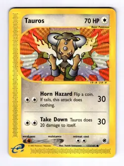 Tauros Expedition #133 (2002) Common HP Pokemon - Image 1