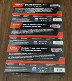 Lot of 3 - Pokemon Prismatic Evolutions Surprise Box - Brand New Factory Sealed - Image 2