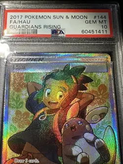 2017 Pokemon Hau 144/145 Guardians Rising GEM MT PSA 10 - Image 2