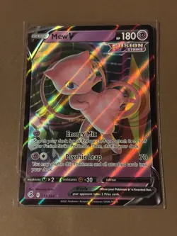 Pokemon TCG Mew V Fusion Strike 113/264 Holo Ultra Rare - Image 1