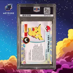 Carte Pokemon Pikachu #25 PSA 5 TOPPS Serie 1 Francais Foil - Image 2