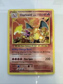 Pokemon TCG XY Evolutions Charizard 11/108 Holo Rare Near Mint Condition NM-MT - Image 1