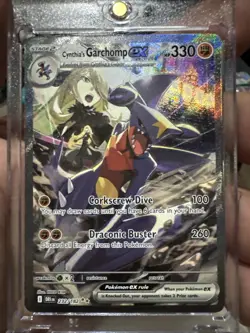 Pokemon TCG Cynthia’s Garchomp EX 232/182 - Destined Rivals - Full Art - Image 1