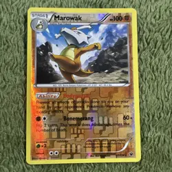 Pokemon Marowak 37/124 Fates Collide Reverse Holo Rare LP - Image 1
