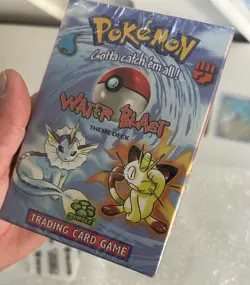 Wizards of the Coast 1999 Pokemon Water Blast Theme Deck, Jungle Factory Sealed - Image 1