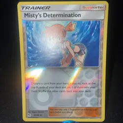 Misty's Determination 62/68 Hidden Fates Reverse Holo Pokemon TCG - NM - Image 2
