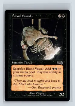 BLOOD VASSAL - MTG Magic the Gathering Card - Urza's Saga - Common - Image 1