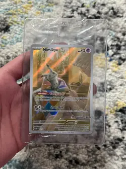 SEALED Pokemon Center Exclusive SVP #075 Mimikyu ETB Promo Pokemon TCG Card - Image 1