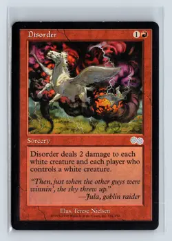 DISORDER - MTG Magic the Gathering Card - Urza's Saga - Uncommon - Image 1
