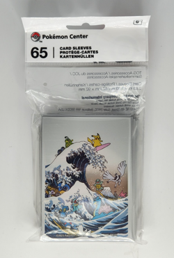 Pokemon Center Great Wave Pikachu & Friends Card Sleeves (65 Sleeves) NEW US VER - Image 1