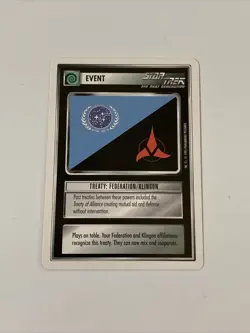 Star Trek CCG Event Treaty: Federation/Klingon Card - Image 1