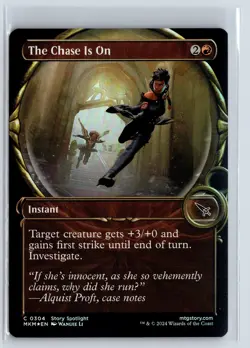 FOIL The Chase Is On 304 Murders at Karlov Manor - MTG Magic the Gathering Card - Image 1