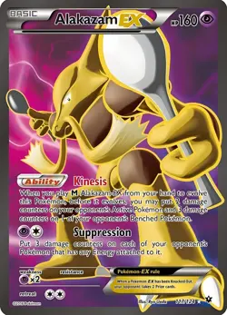 AlakazamEX HP160 Metal Pokemon Card-Collectible Gift Display - Image 1