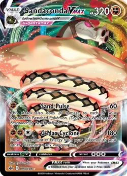 Sandaconda VMAX HP320 Metal Pokemon Card-Collectible Gift Display - Image 1