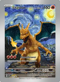 Charizard with The Starry Night HP160 Metal Pokemon Card-Collectible Gift - Image 1