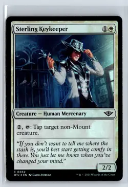 FOIL Sterling Keykeeper Outlaws of Thunder Junction - MTG Magic the Gatheri - Image 1