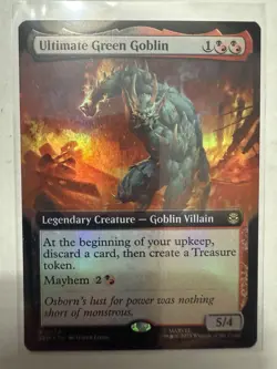 MTG Ultimate Green Goblin 0276 Foil (Extended Art) Marvel's Spider-Man NM SPM - Image 1