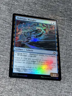 MTG DFT: Midnight Mangler (Artifact Vehicle) Common Foil Aetherdrift 0050 NM - Image 1