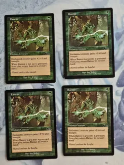 Rancor x 4 - Urza's Legacy - Magic the Gathering - MTG - Light Play - Image 1