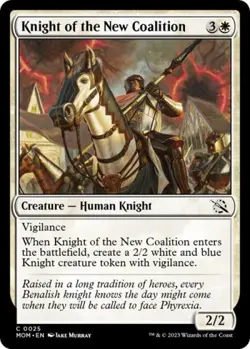 Knight of the New Coalition -Foil Near Mint MTG March of the Machine - Image 1