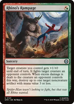 x1 Rhino's Rampage - Marvel's Spider-Man - NM - MTG - Image 1