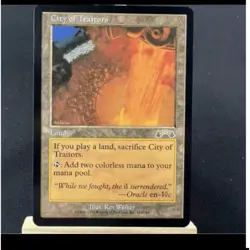 MTG City of Traitors Rare RESERVED EXO Exodus Magic the Gathering used - Image 1