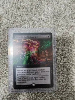 MTG Behold The Sinister Six! Magic Spider-Man Promo Card Foil + Daily Bugle Mat - Image 5