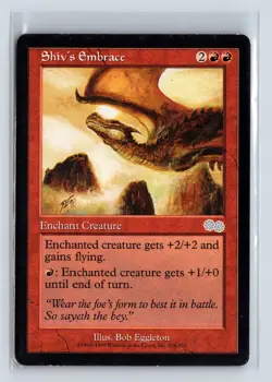 SHIV'S EMBRACE - MTG Magic the Gathering Card - Urza's Saga - Uncommon - Image 1