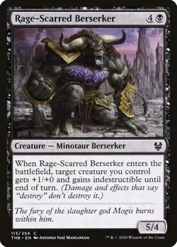 1x Rage-Scarred Berserker NM Eng MTG - Theros Beyond Death - Image 1