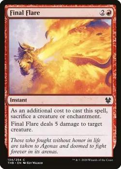 1x Final Flare NM Eng MTG - Theros Beyond Death - Image 1