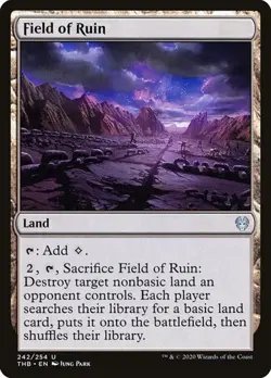 1x Field of Ruin NM Eng MTG - Theros Beyond Death - Image 1