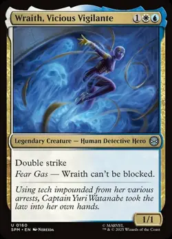 x1 Wraith, Vicious Vigilante - Marvel's Spider-Man - NM - MTG - Image 1