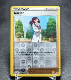 Doctor Reverse Holo 2021 Pokemon TCG SWSH Chilling Reign Trainer Card 134/198 - Image 1