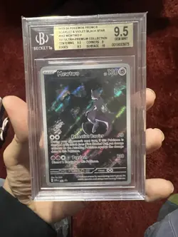 2023 POKEMON SVP EN-SV BLACK STAR PROMO 151 ULTRA-PREM COLL #052 MEWTWO BGS 9.5 - Image 1