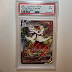 2021 Pokemon Cinderace VMAX #019/072 Shining Fates - PSA 9 - Image 1