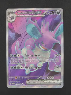 Team Rocket's Nidoking ex - 216/182 Ultra Rare Pokemon TCG Destined Rivals NM - Image 1