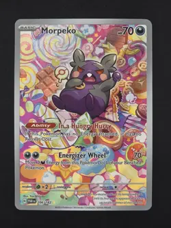 Morpeko 206/182 Illustration Rare Pokemon TCG SV04: Paradox Rift NM - Image 1
