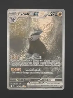 Excadrill ex - 168/086 Special Illustration Rare Pokemon TCG SV: Black Bolt NM - Image 1