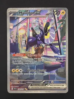 Miraidon ex 244/198 Special Illustration Rare Pokemon TCG Scarlet & Violet Base - Image 1