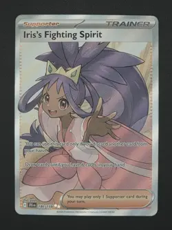 Iris's Fighting Spirit - 180/159 Ultra Rare Pokemon TCG SV09:Journey Together NM - Image 1