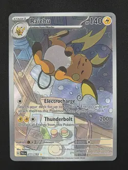 Raichu - 211/193 Illustration Rare Pokemon TCG SV02: Paldea Evolved NM - Image 1