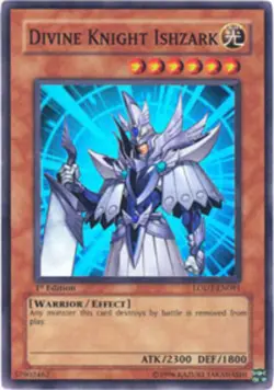 Yugioh! Divine Knight Ishzark - LODT-EN091 - Super Rare - 1st Edition Near Mint, - Image 1