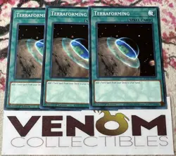 3x (M/NM) - Terraforming - SDCH-EN024 - Common - 1st Edition YuGiOh - Image 1