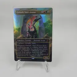 Gishath Sun's Avatar (Borderless) The Lost Caverns of Ixalan MTG Foil Card NM - Image 1
