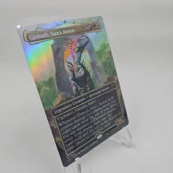 Gishath Sun's Avatar (Borderless) The Lost Caverns of Ixalan MTG Foil Card NM - Image 2