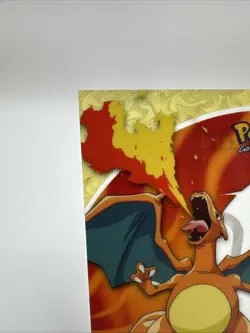 Charizard CLEAR Pokemon Card Topps BLUE Label TV Animation #06 LP PC3 Vintage - Image 2